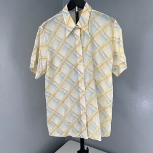 Vintage Koret of California Long Collar Button Up Shirt Women’s USA Made